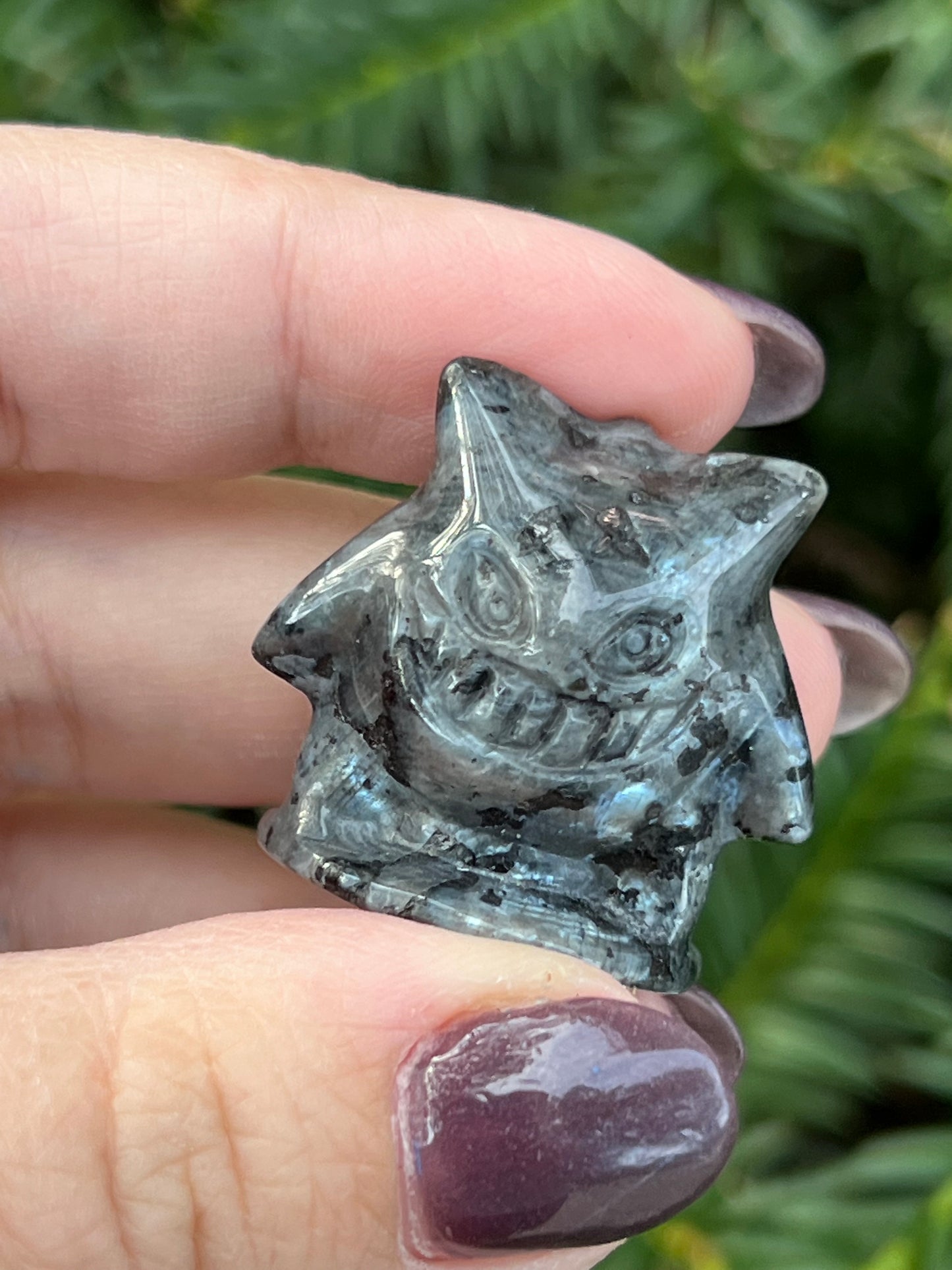 Larvikite Gengar || Intuitively Selected Pokemon Carving image 1