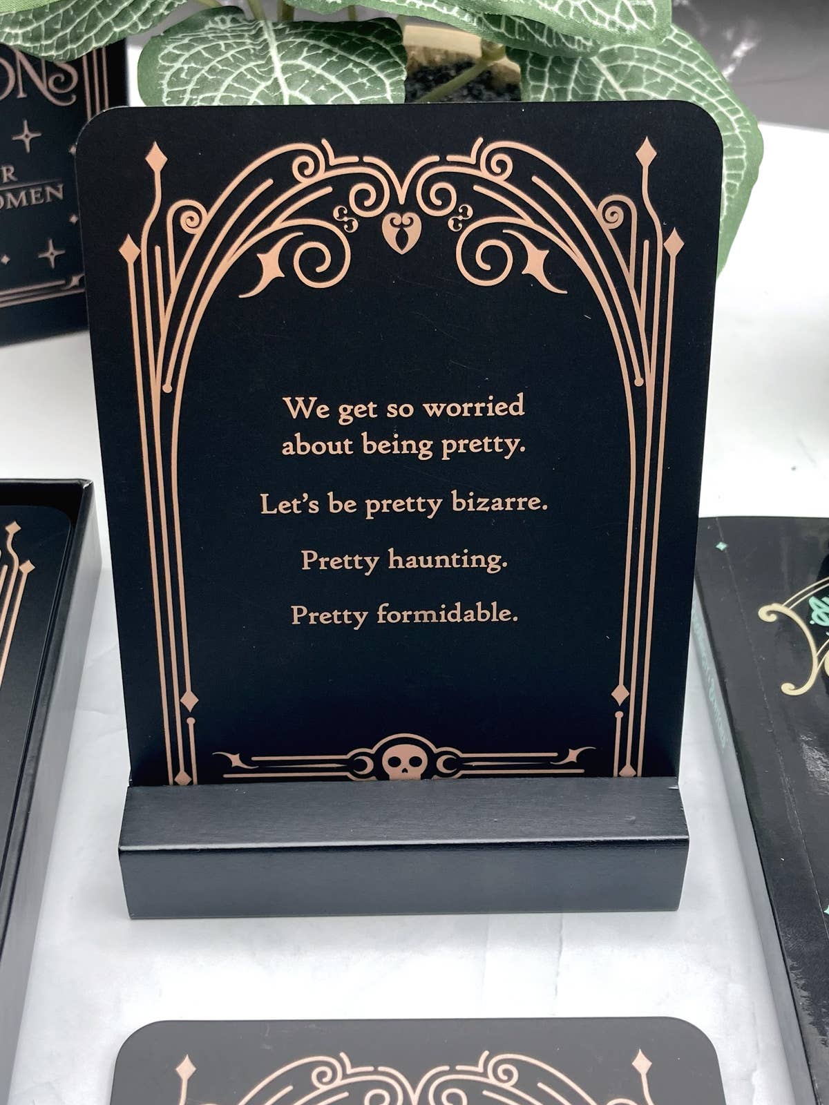 Sinister Affirmations: Mantras for Formidable Women Affirmation Cards